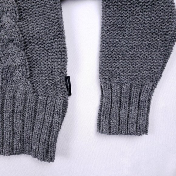 Calvin Klein Turtleneck Sweater Womens Small Gray Dolman‎ Sleeve Loose Baggy Fit - Picture 3 of 8